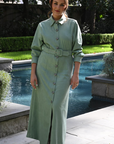 MASON'S DAUGHTER | Miller Dress, Mint Suede