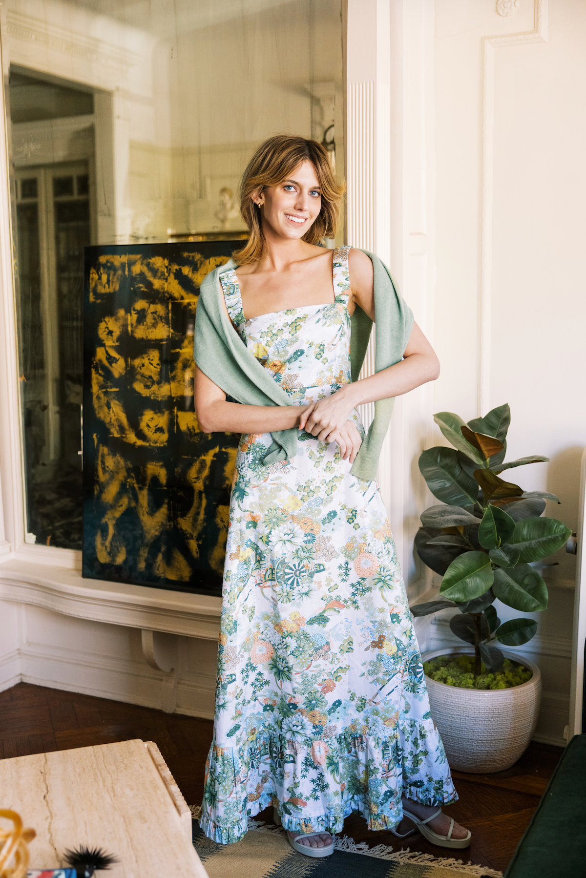 maxi dress spring MASON'S DAUGHTER OYOZONE Men's Luxury Satin tea length Color:Multicolor-4 Dress it up with