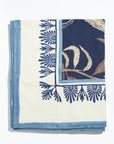 MAISON VENU | Tuileries Tablecloth Blockprinted Trim