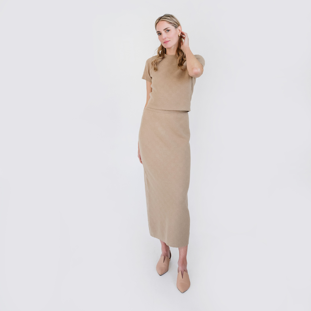MASON'S DAUGHTER | Stella Knit Skirt, Sable