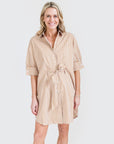 MASON'S DAUGHTER | Anna Dress, Burnt Orange Stripe