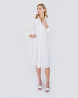 MASON'S DAUGHTER | Sutton Shirtdress, White/Tonal Stripe