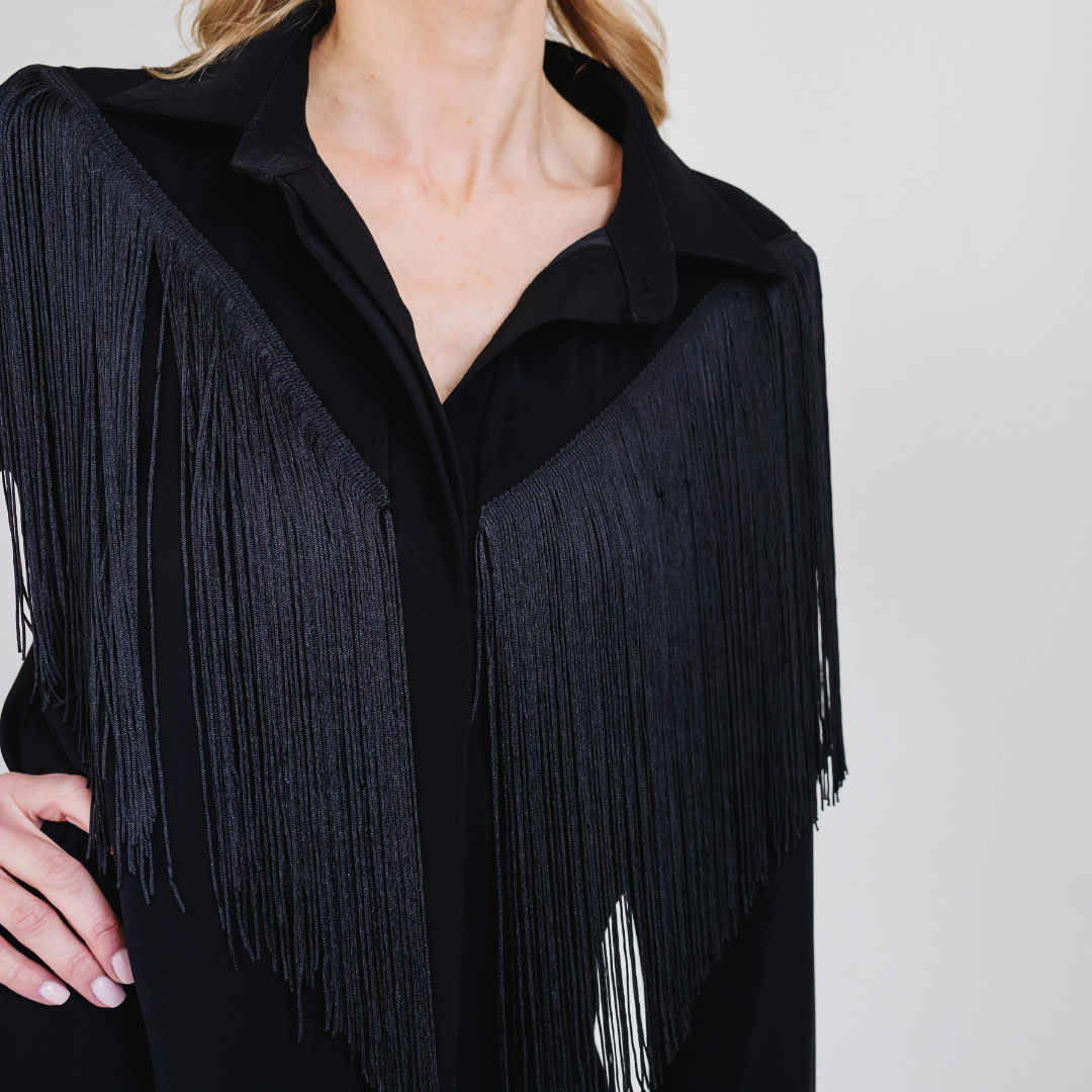 MASON by MASON'S DAUGHTER Western Fringe Midi Dress