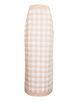 MASON'S DAUGHTER | Stella Knit Skirt, Blush Gingham