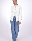 FANM MON Ava Cotton Button Front Cardigan