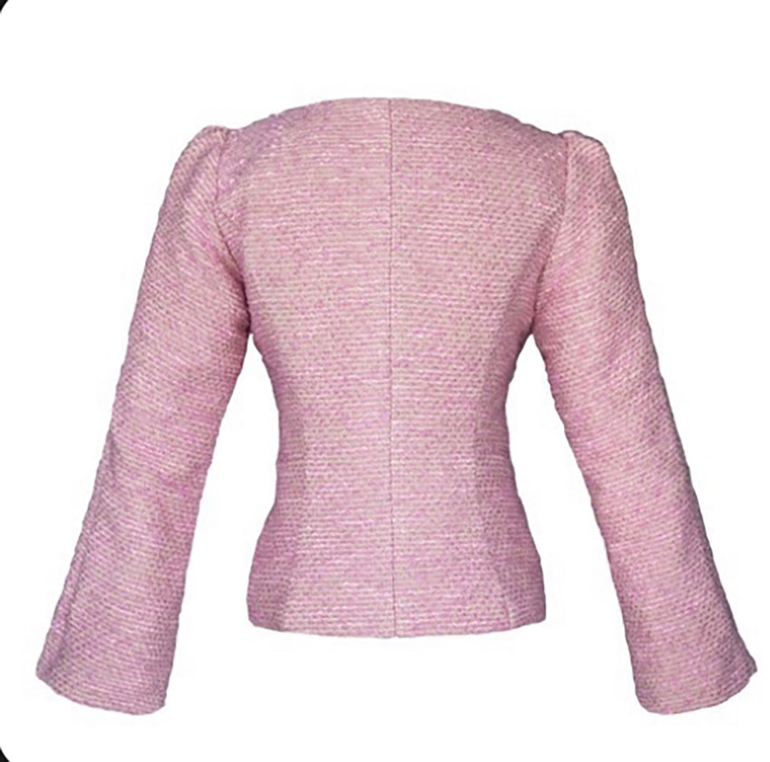 Elizabeth Jacket, Pink Boucle Tweed