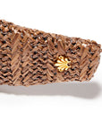 Chocolate Raffia Knotted Headband