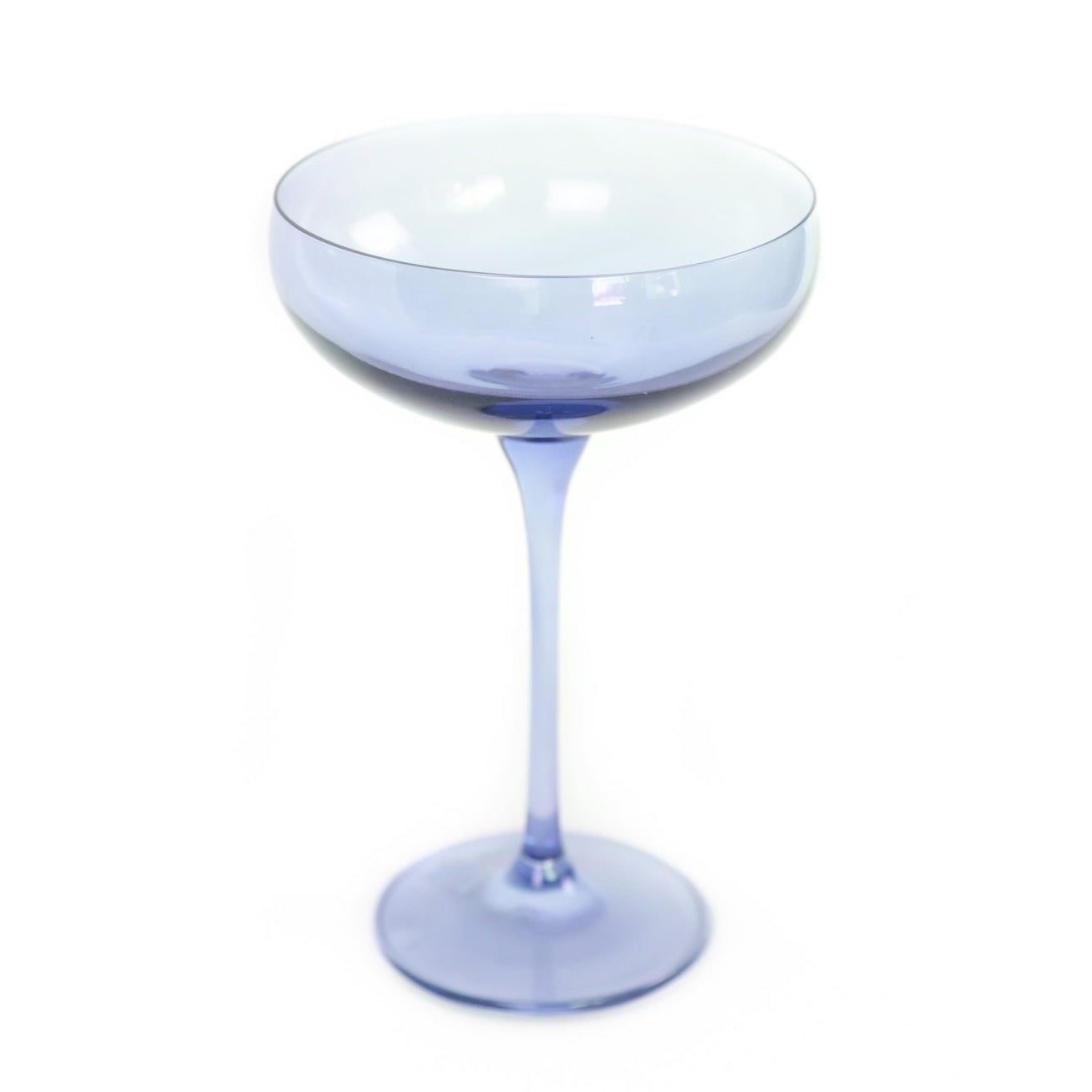 Estelle Colored Glass Estelle Stemless Wine Glass, Set of 2 - Cobalt Blue