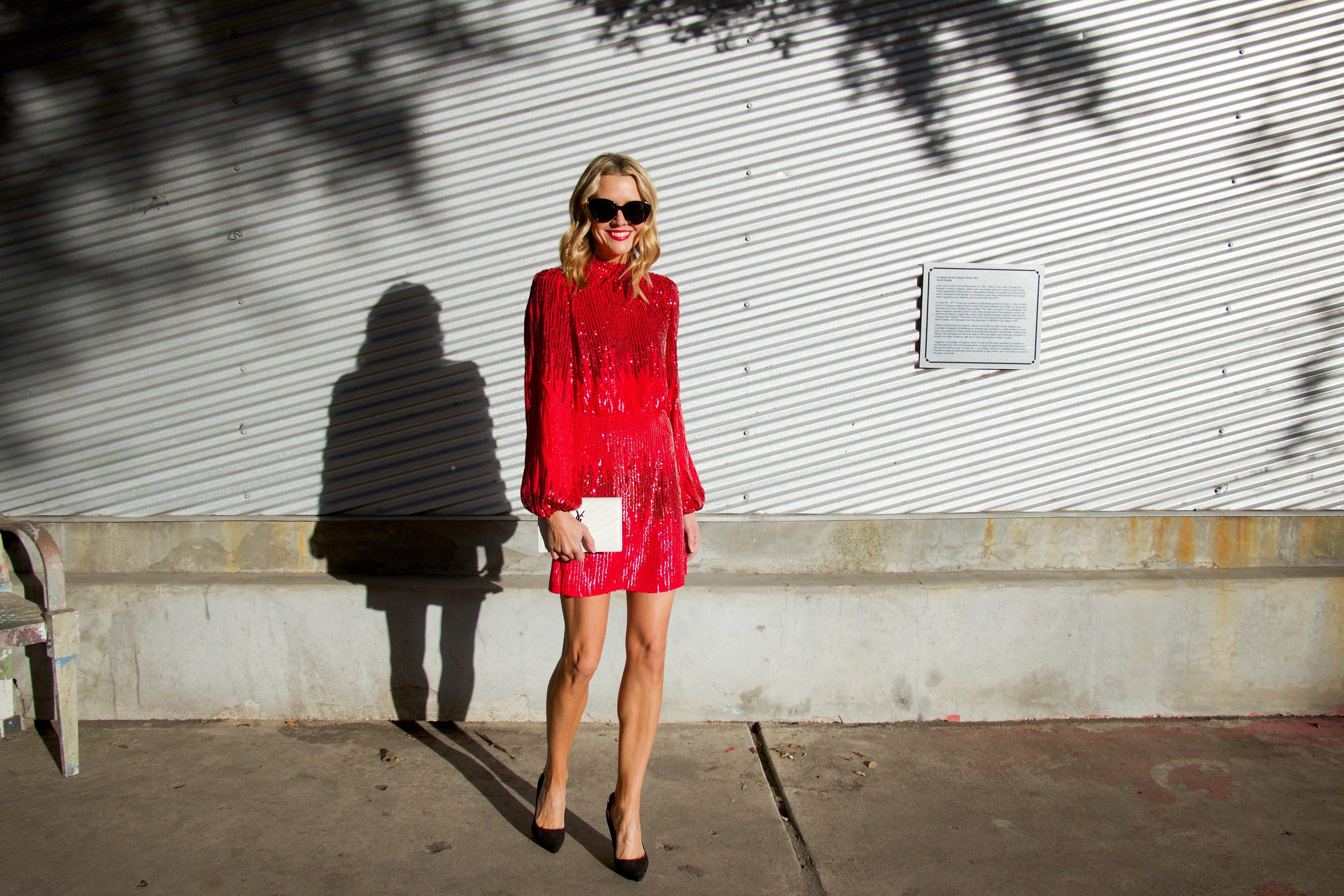 #12daysofdresses - FESTIVE red party dress
