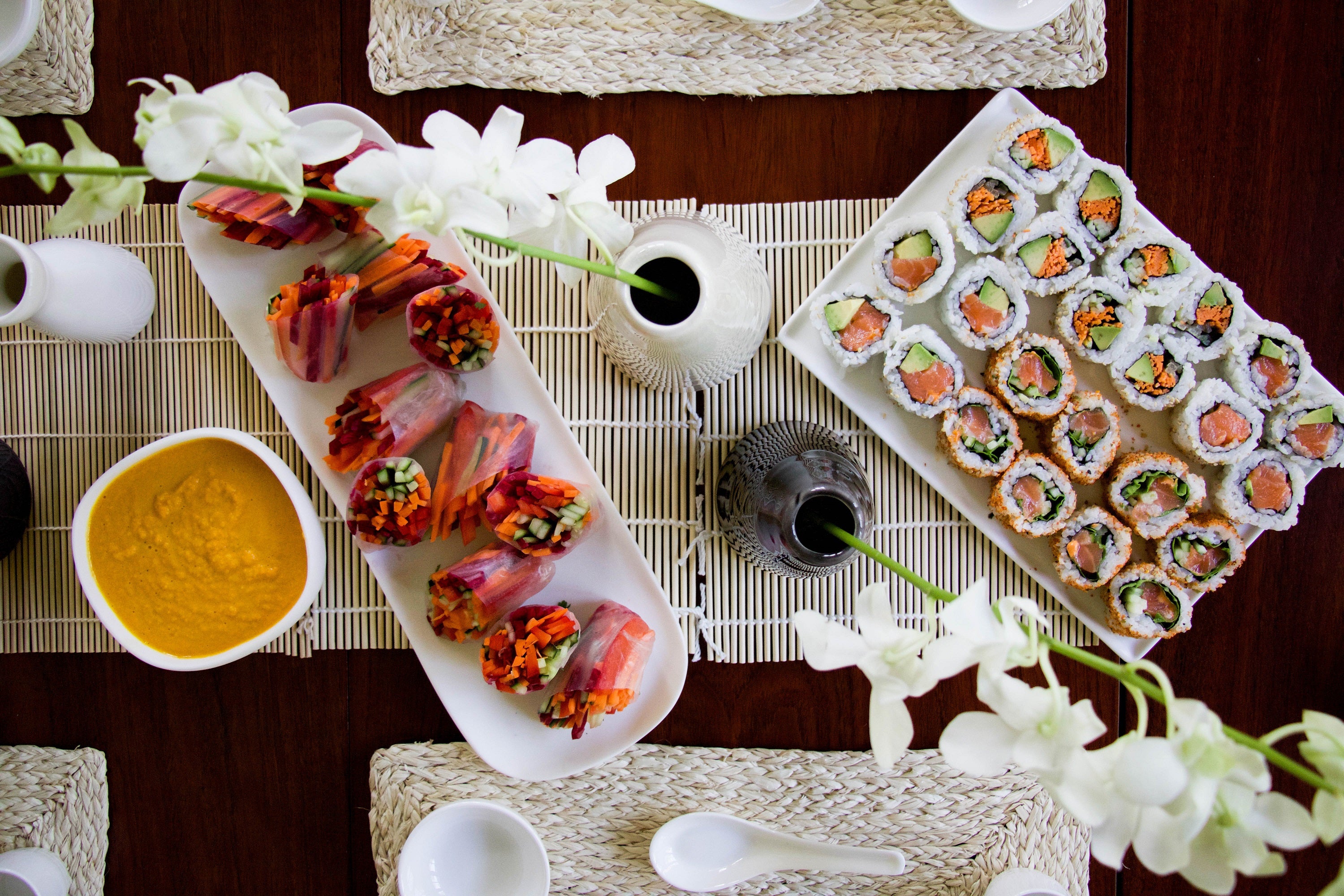 An Oriental Inspired Sushi Dinner Party for Spring
