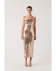 Leigh Sequin Dress, Gold