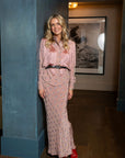 MASON by MASON'S DAUGHTER | Esme Skirt, Rose Oyster Printed Silk Crepe de Chine