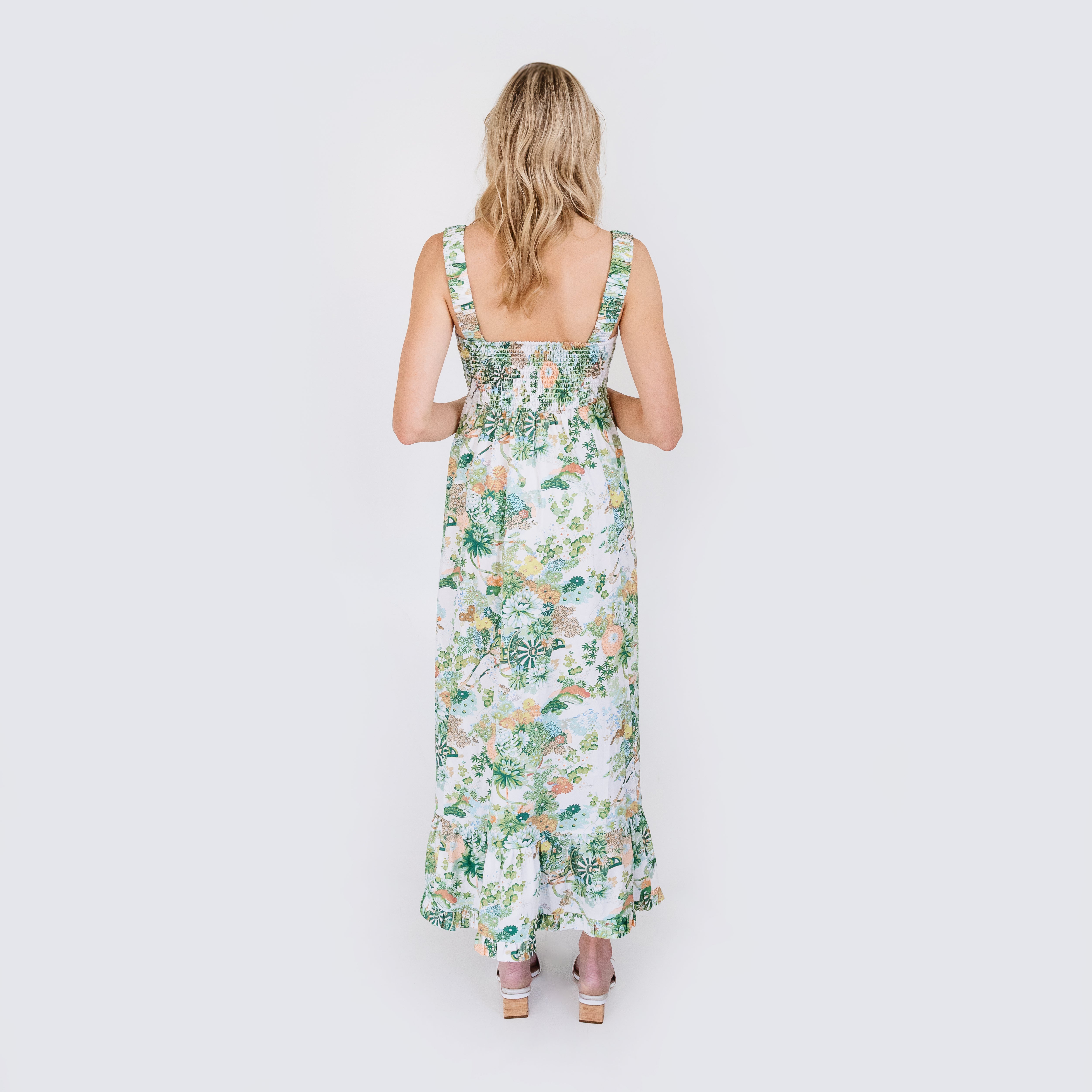 MASON&#39;S DAUGHTER Maxi Dress, Spring Chinoiserie