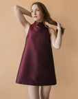 MASON by MASON'S DAUGHTER Savannah Dress, Oxblood Silk Wool