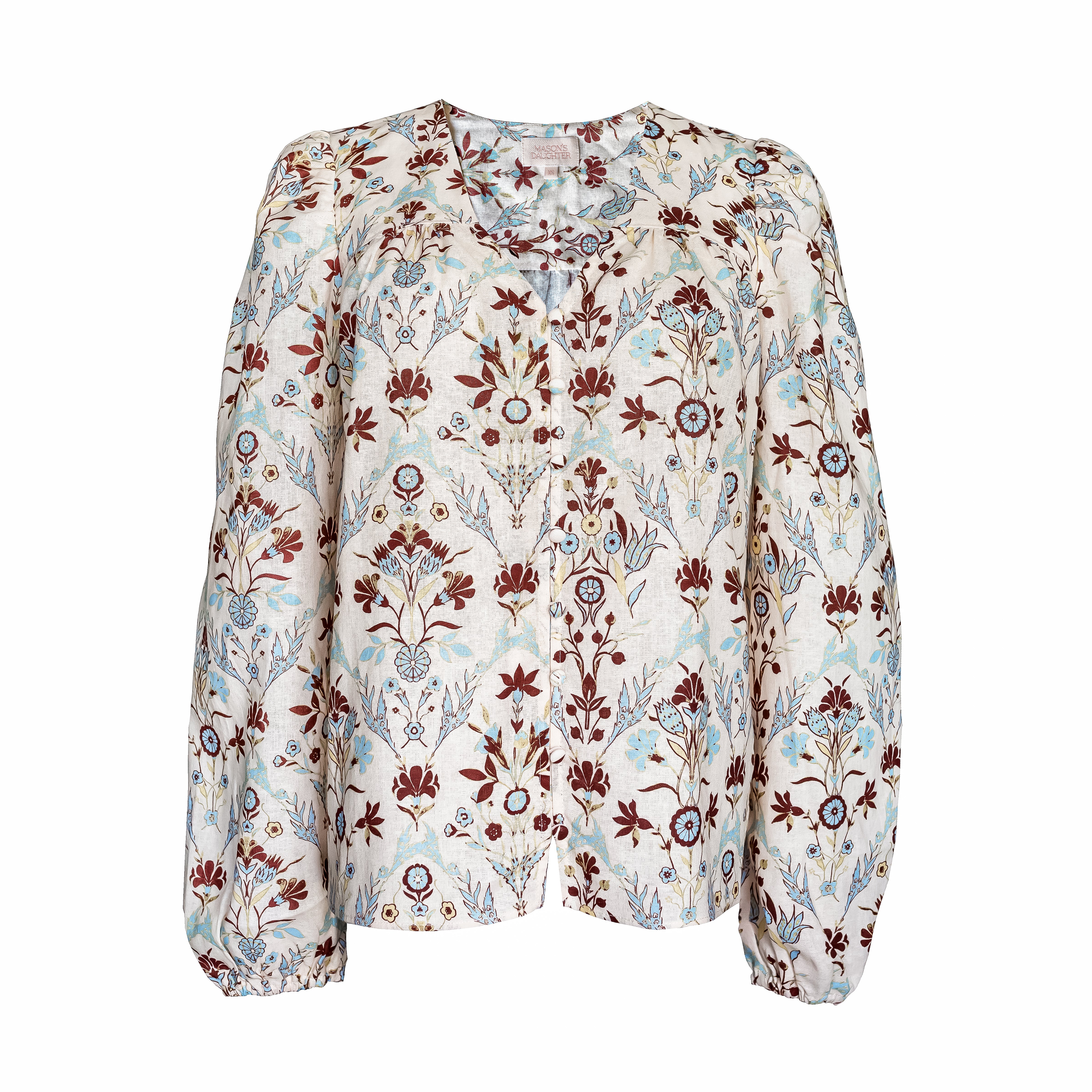 V-Neck Top, Mignonette Floral