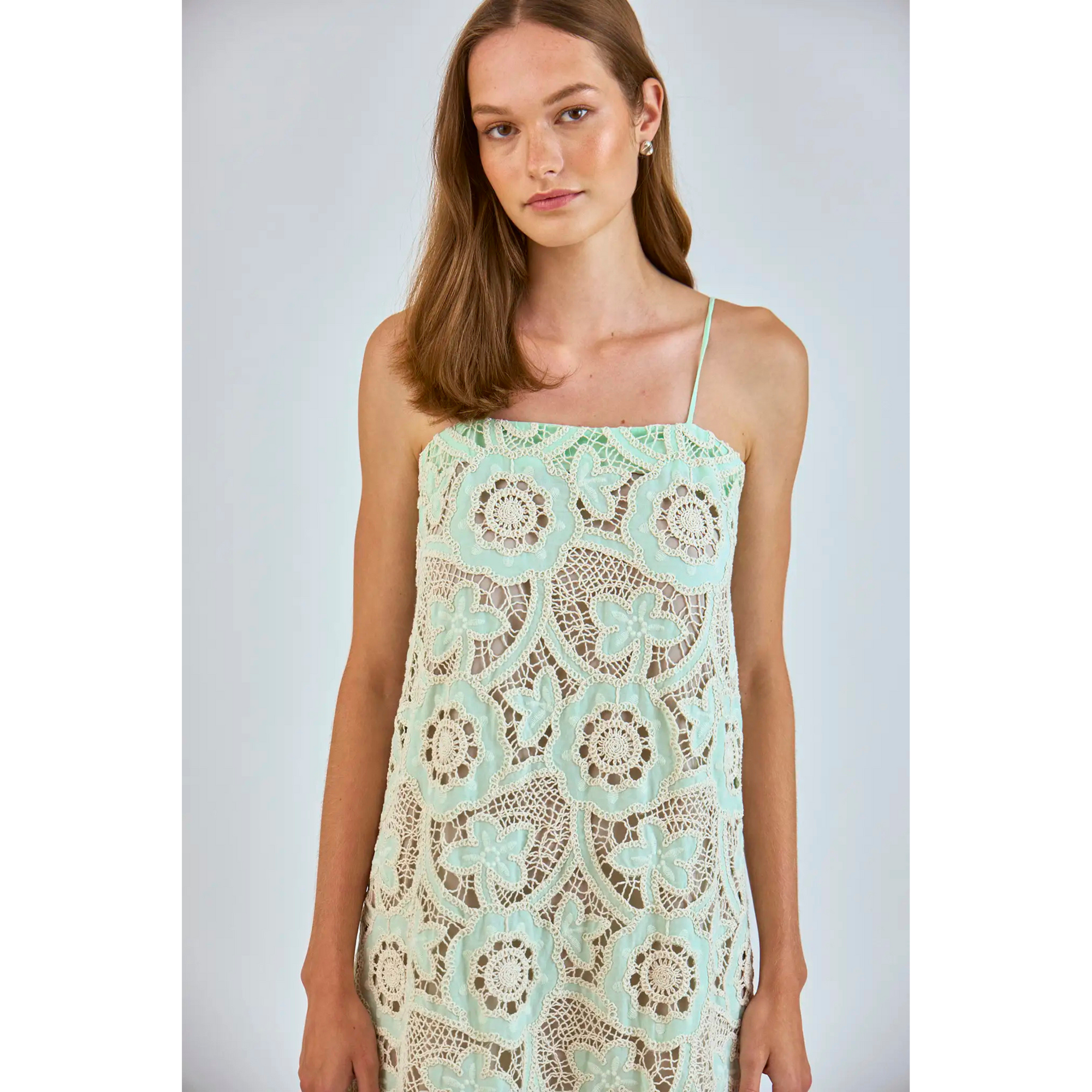 HUNTER BELL Carrie Dress, Lagoon Lace
