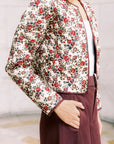 MASON'S DAUGHTER Ava Jacket, Quilted Floral Printed Velvet