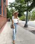MASON'S DAUGHTER | Danielle Sweater, Cream Multi Striped Knit