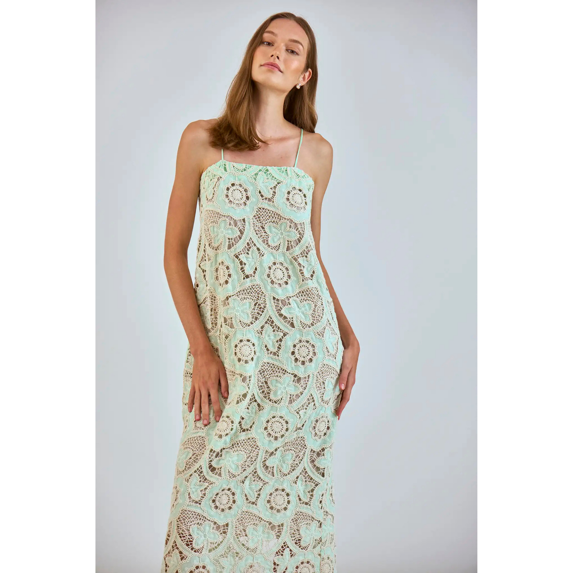 HUNTER BELL Carrie Dress, Lagoon Lace