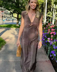 MASON by MASON'S DAUGHTER | Esme Dress, Cocoa Silk Polka Dot