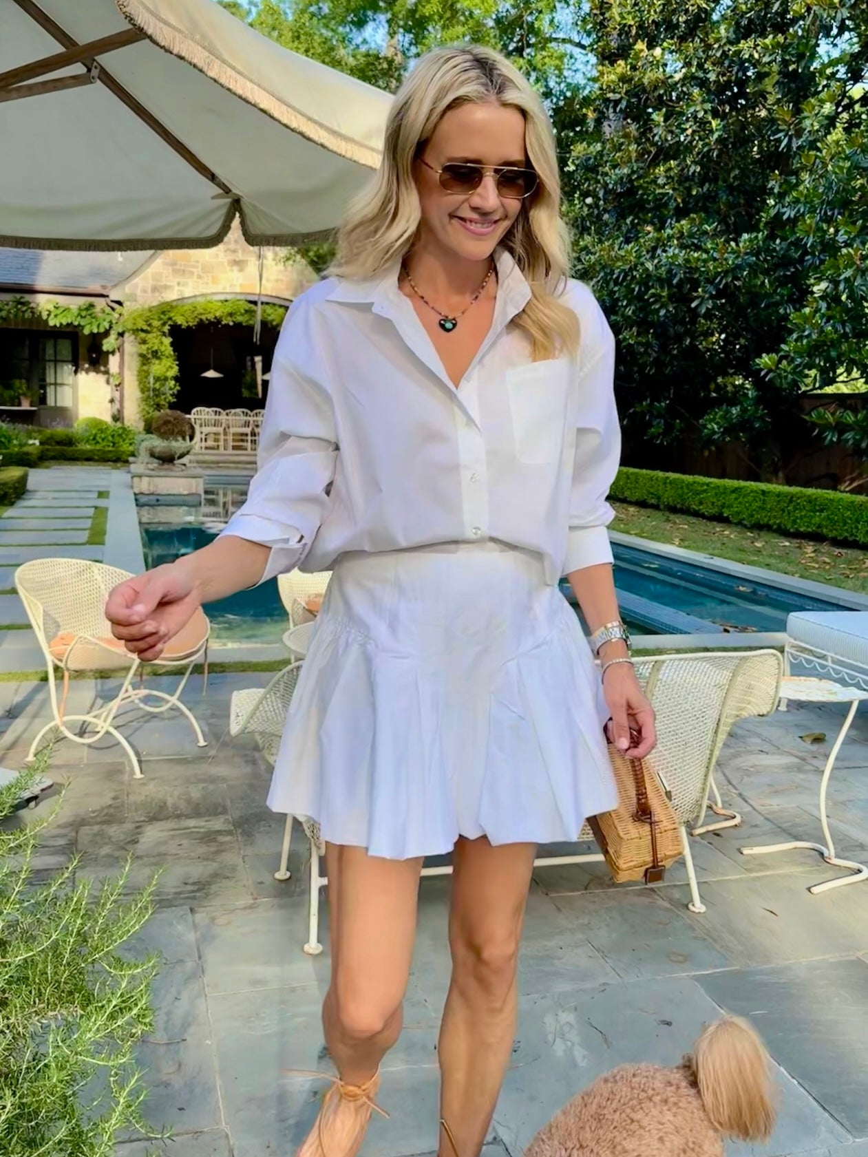 MASON&#39;S DAUGHTER | Harper Skirt, White Poplin