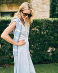 MASON'S DAUGHTER | Danielle Sweater, Light Blue Multi Striped Knit