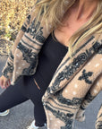 MASON'S DAUGHTER | Cocoa Cropped Coat, Sand Bandana