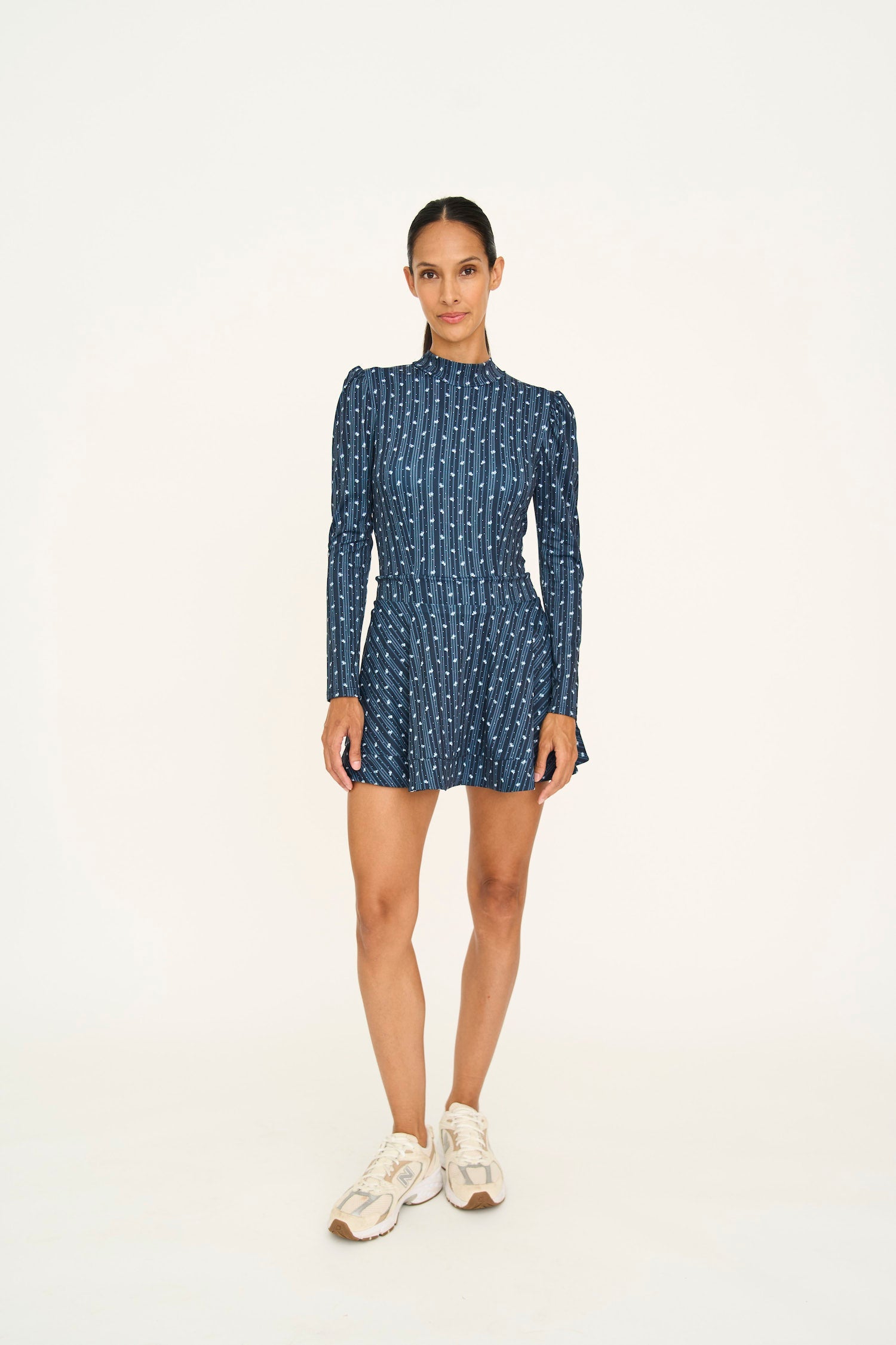 BYRDIE GOLF Long Sleeve Montauk Mini Dress