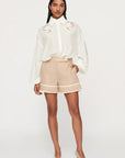 Ainsley Embroidered Shirt, Off White