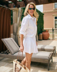 MASON'S DAUGHTER | Harper Mini Skirt, White Poplin