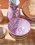 POMELO CASA Medium bowl with hand painted designs