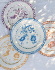 POMELO CASA Dinner plate with hand painted designs