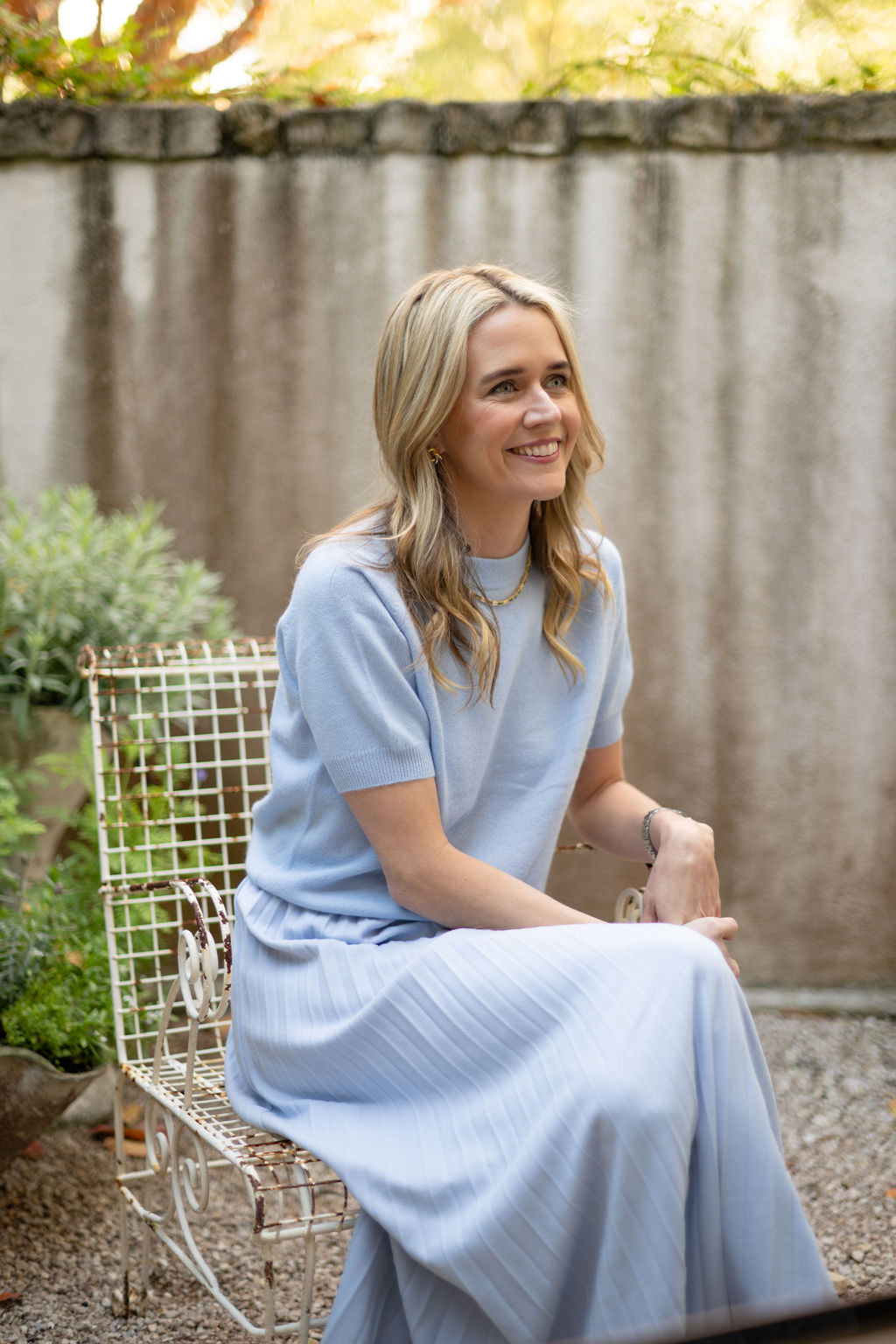 MASON'S DAUGHTER Madeline Skirt, Light Blue – Only on The Avenue