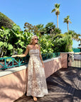 MASONS DAUGHTER | Ashtyn Maxi Dress, Cocoa Shell Print