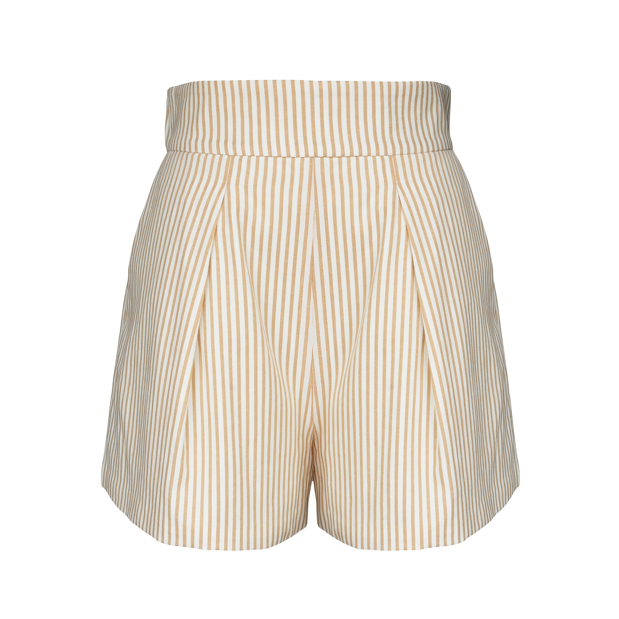 MASON'S DAUGHTER | Olivia Short, Mustard Striped Seersucker