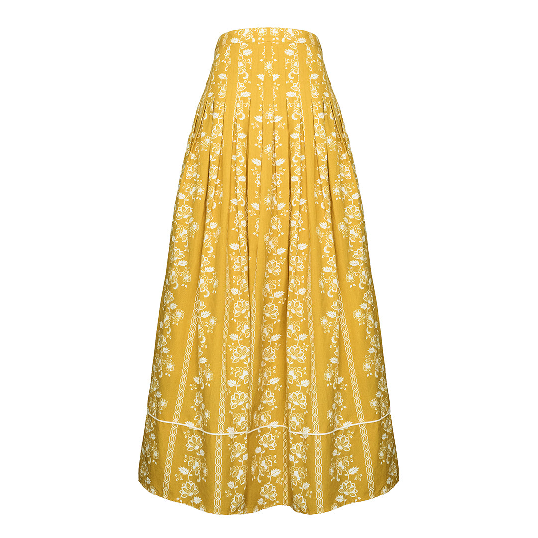 Emma Skirt, Saffron Growing Vine – Only on The Avenue