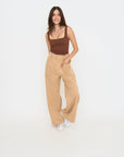 FOREIGN FARE PaperChic Pants - Desert Tan