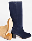 LARROUDÉ Ricky Boot In Dress Blue Suede