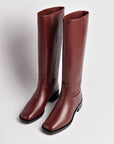 LARROUDÉ Anne Boot In Burgundy Leather