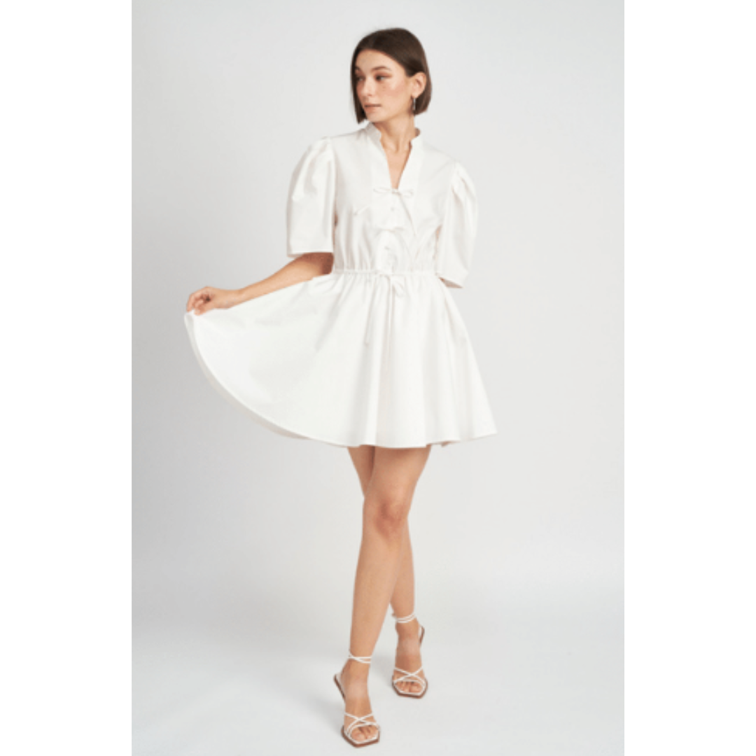 Felice Mini Dress, White
