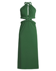 San Agustin Midi Dress, Green