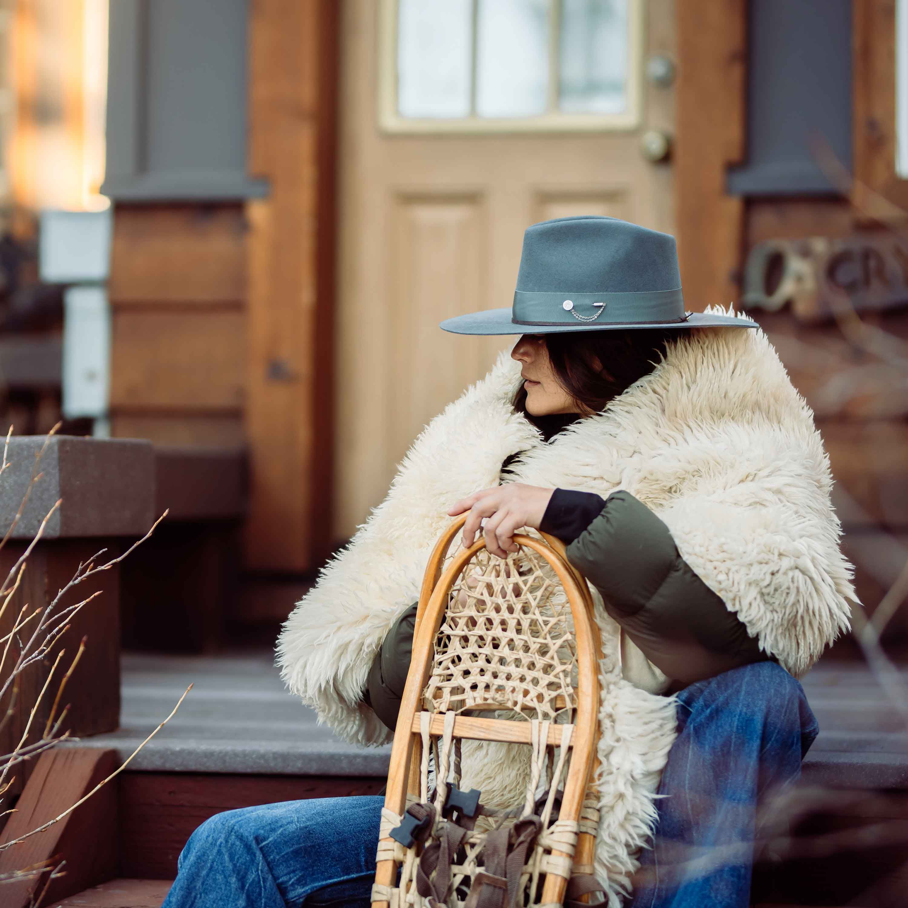 FREYA Beech Hat, Dusty Blue