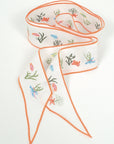 SARAH BRAY BERMUDA Fanm Mon x SBB - Sea Creatures embroidered on white linen