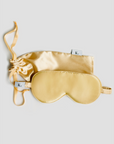 KIP Mulberry Silk Sleep Mask in Gold