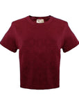 MASON'S DAUGHTER Stella Top, Oxblood Knit