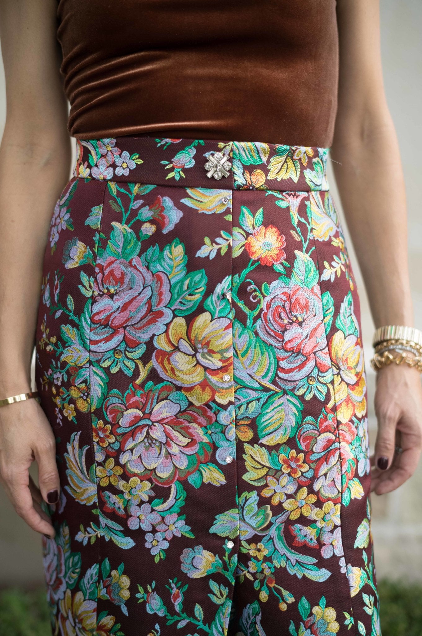 MASON by MASON'S DAUGHTER Leighton Skirt, Multi Jacquard
