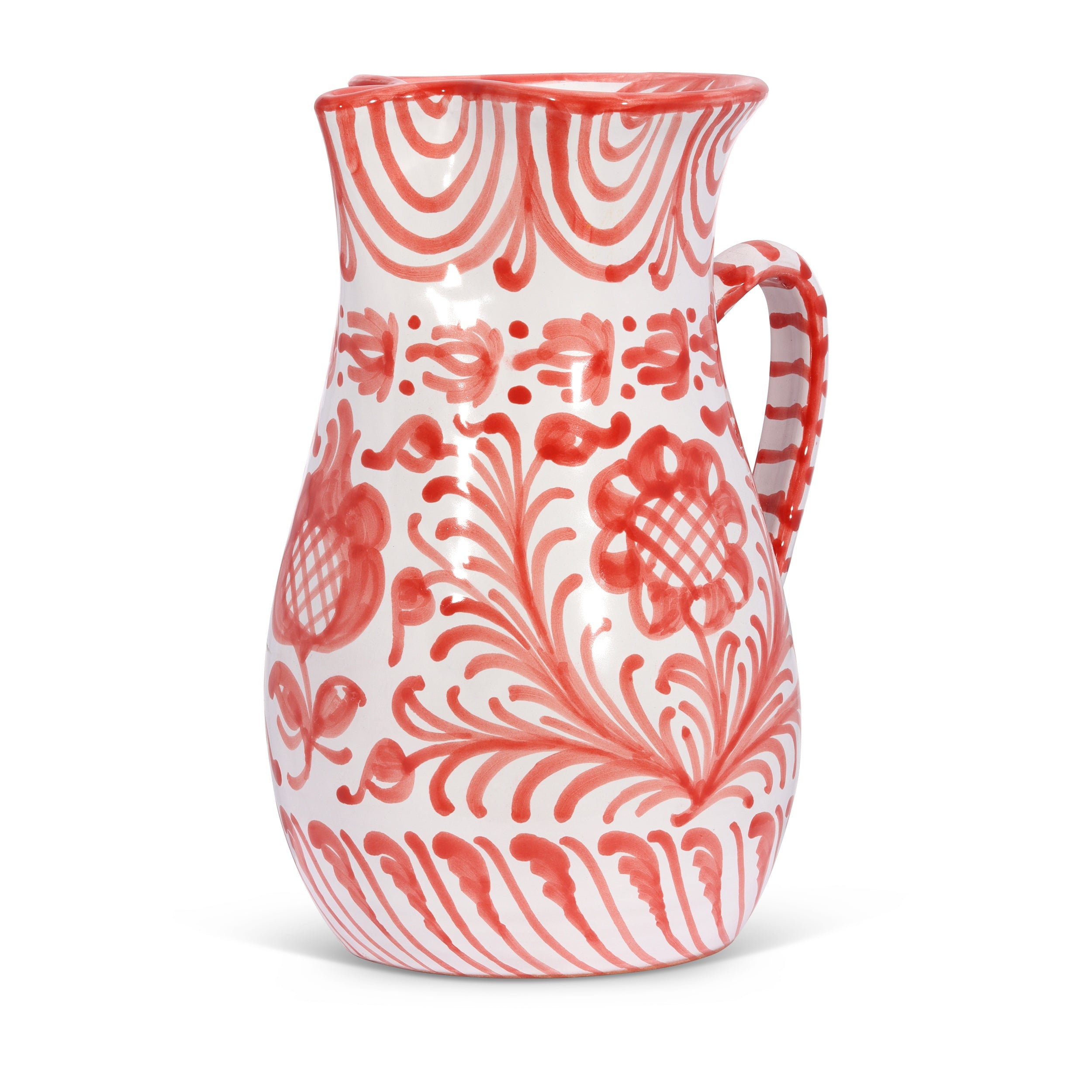 Large pitcher with hand painted designs - Thumbnail 3