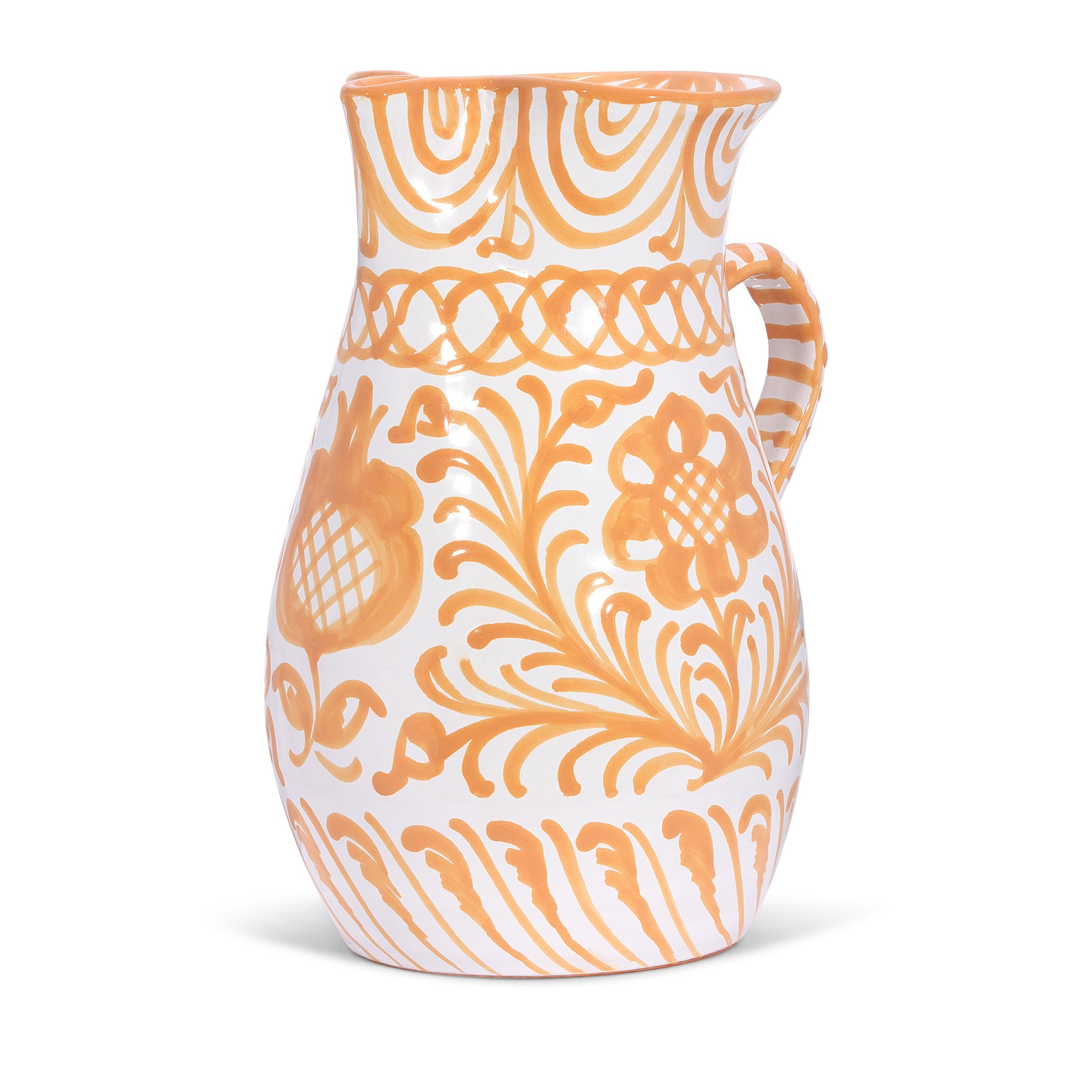 Large pitcher with hand painted designs - Thumbnail 4