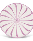 POMELO CASA Dinner plate with candy cane stripes