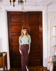 MASON by MASON'S DAUGHTER Leighton Skirt, Oxblood Moire